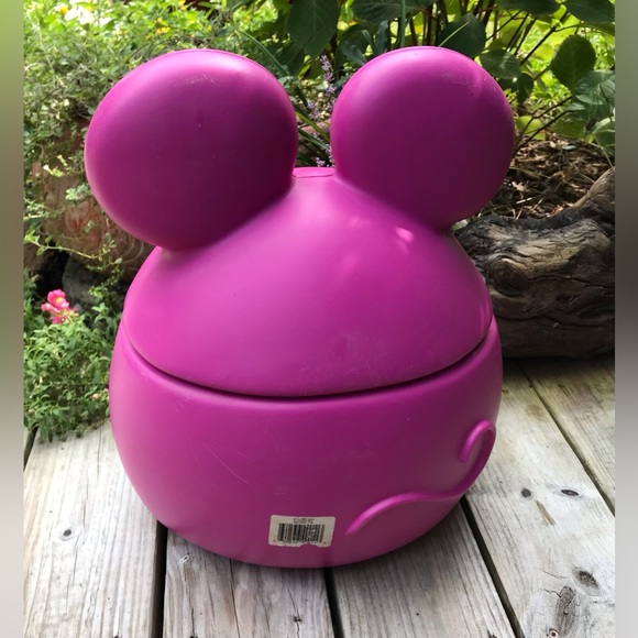 Rare PET ZONE Large Fuchsia Mouse Shaped Storage Container Box Bin Lid - Picture 4 of 11